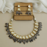 Gold Plated Kundan Necklace Set