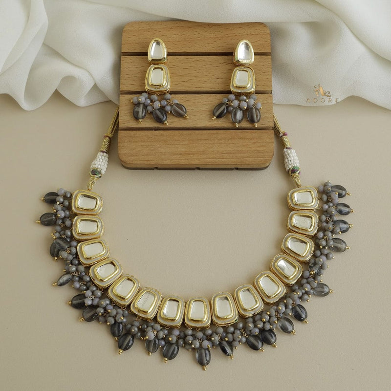 Gold Plated Kundan Necklace Set
