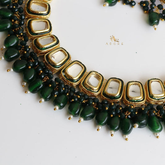 Gold Plated Kundan Necklace Set