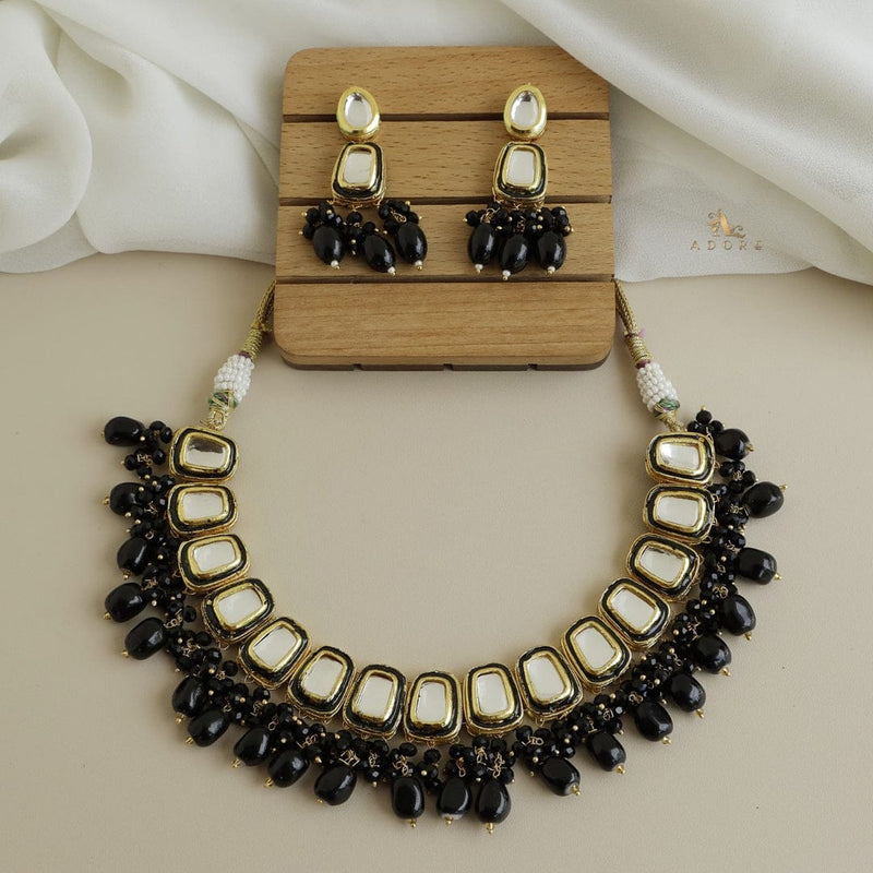 Gold Plated Kundan Necklace Set