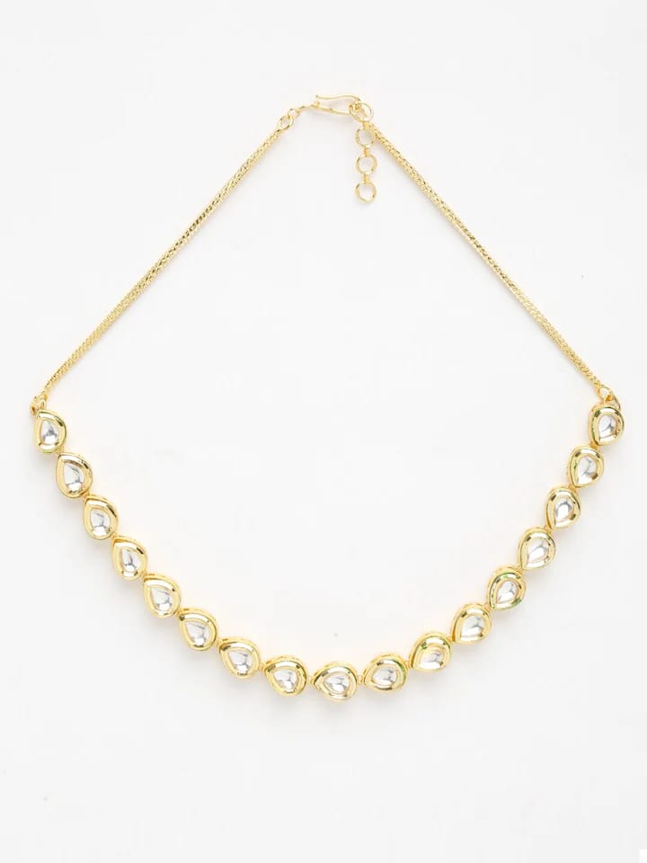 Gold Plated Kundan Necklace Set