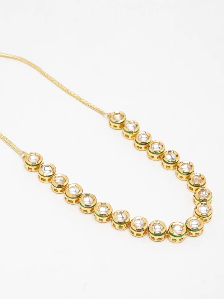 Gold Plated Kundan Necklace Set