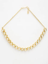Gold Plated Kundan Necklace Set