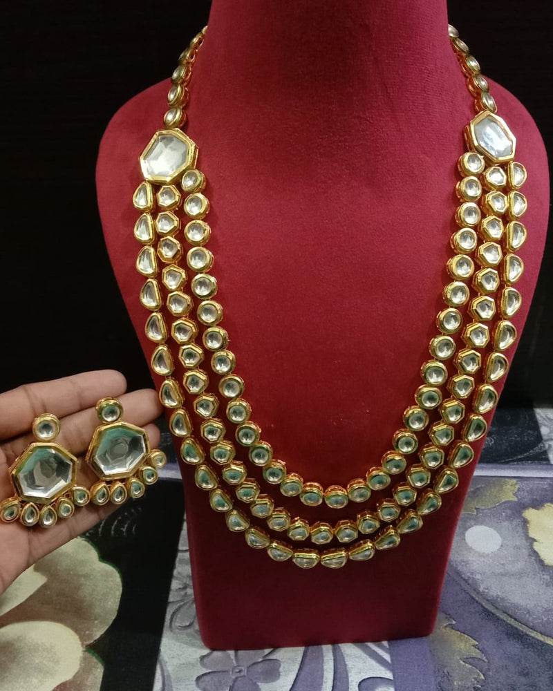 Gold Plated Traditional Kundan Jewellery Set