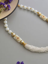 Gold Tone Pearl Necklace Set