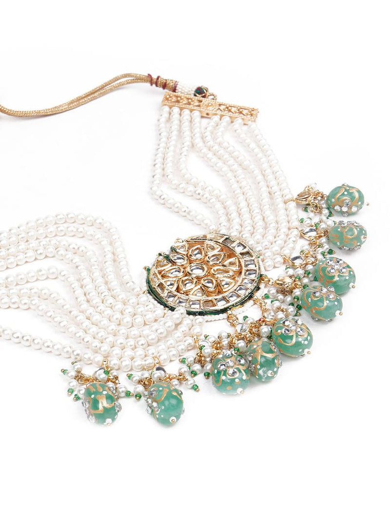 Gold Plated Kundan Jewellery Set
