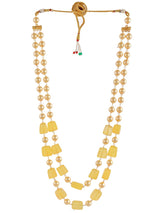 Gold Plated Beaded Layered Necklace