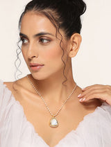 Gold Plated Kundan Embellished Long Necklace Set