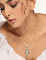 Gold Plated Kundan Embellished Long Necklace Set
