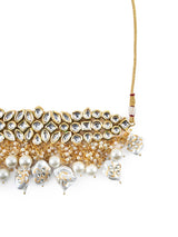 Gold Plated Kundan Embellished Necklace Set