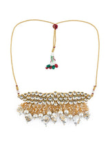 Gold Plated Kundan Embellished Necklace Set