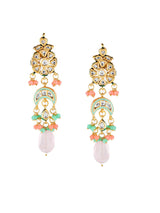 Gold Plated Kundan Embellished Necklace Set
