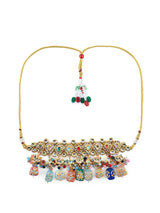 Gold Plated Kundan Embellished Necklace Set