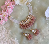 Gold Plated Kundan Embellished Necklace Set
