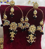 Pearls Beads Kundan Gold Plated Drop Earring