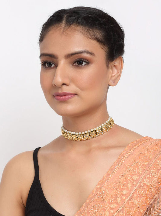 Gold Plated Kundan Neckpiece