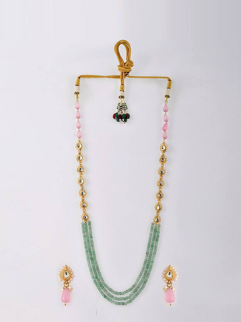 Womens Gold Plated Unique Elegant Party Wear Necklace