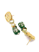 Gold Plated Kundan Green Choker Set