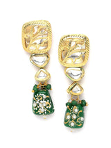 Gold Plated Kundan Green Choker Set