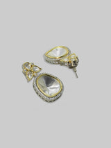 Silver Plated Designer Polki Kundan Earring