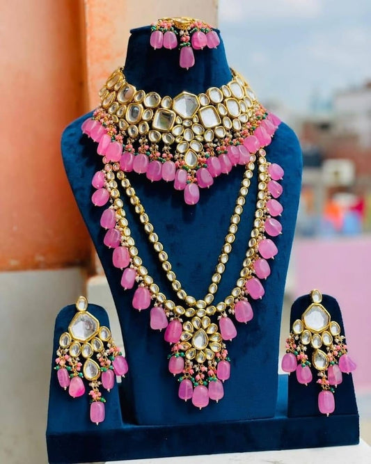 Wedding Wear Artificial Bridal Kundan Necklace Set