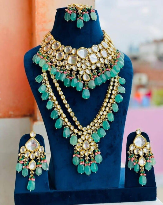 Wedding Wear Artificial Bridal Kundan Necklace Set