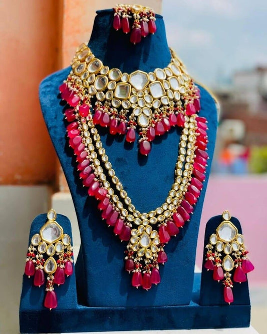 Wedding Wear Artificial Bridal Kundan Necklace Set