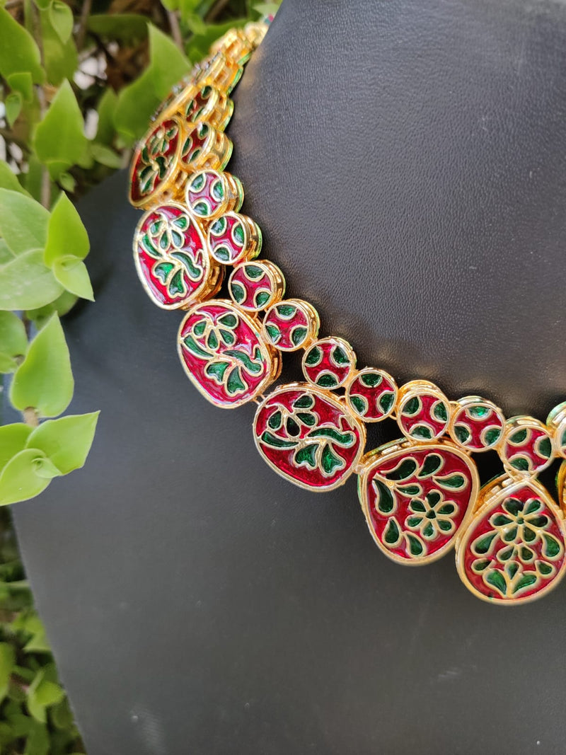 Wedding Wear Artificial Bridal Kundan Necklace Set