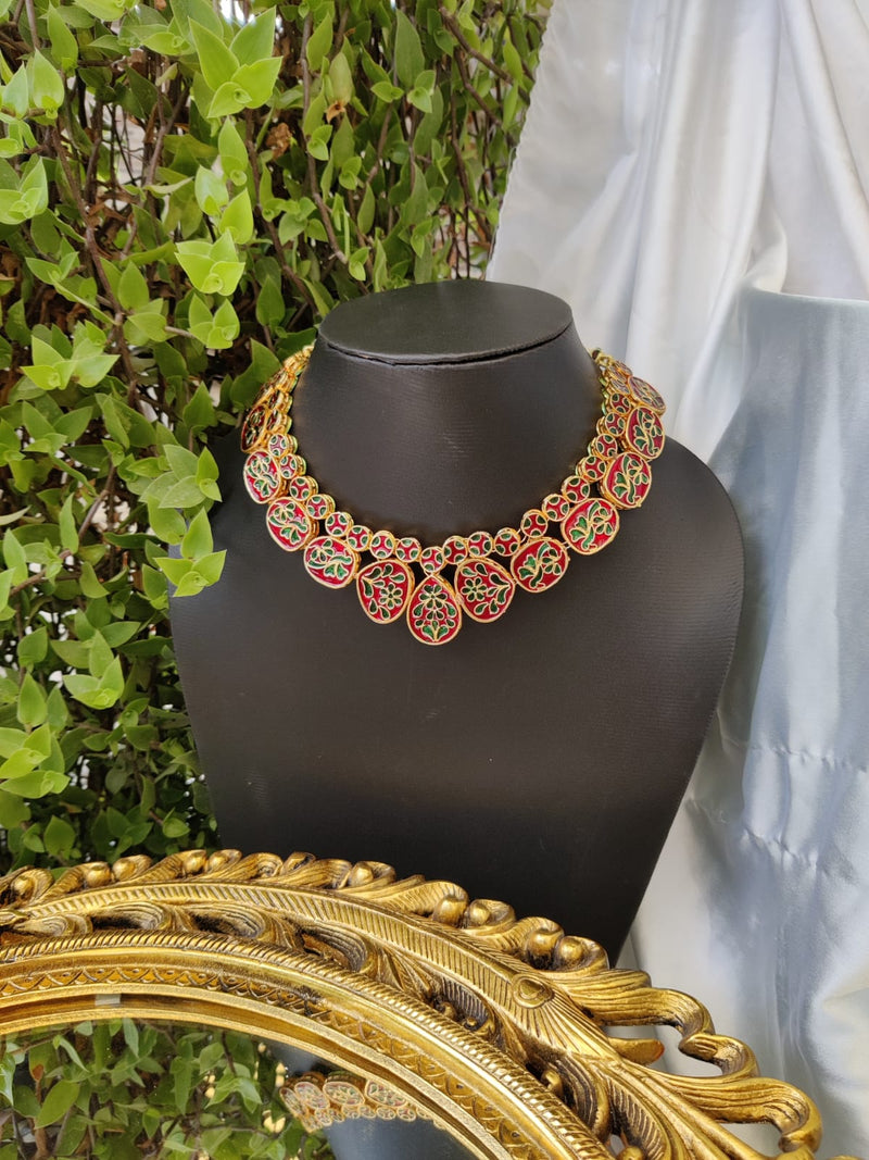 Wedding Wear Artificial Bridal Kundan Necklace Set