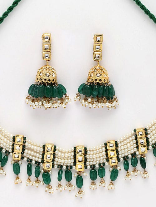 Gold Plated Kundan Choker Set