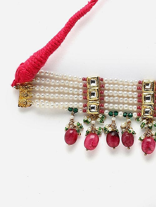 Gold Plated Kundan Choker Set