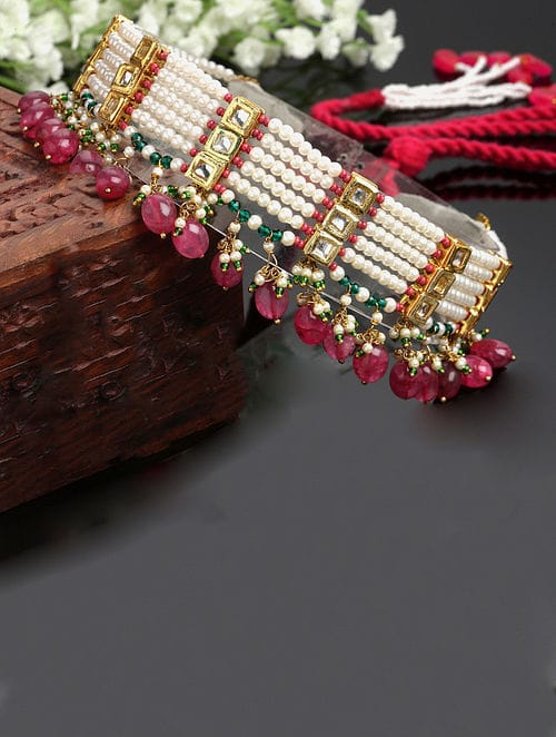 Gold Plated Kundan Choker Set