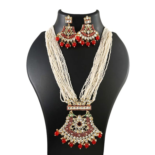 Gold Plated Long Jewellery Set