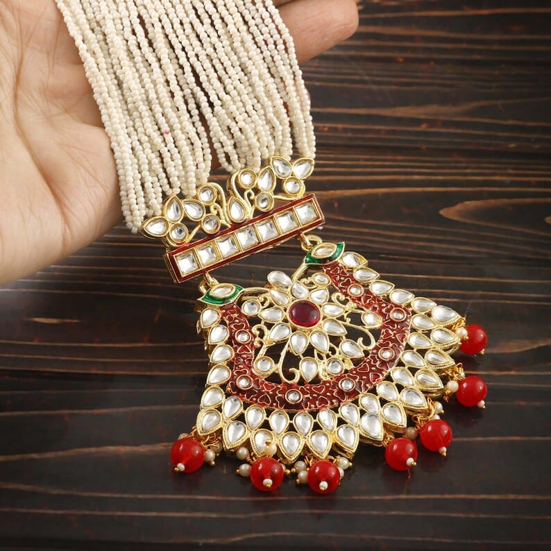 Gold Plated Long Jewellery Set