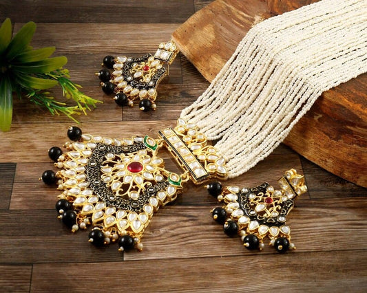 Gold Plated Long Jewellery Set