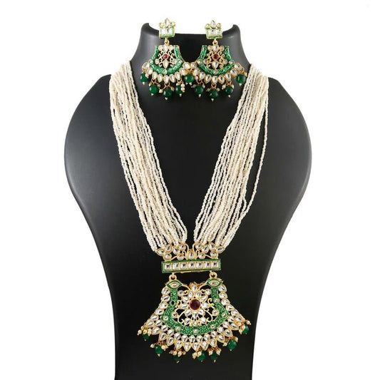 Gold Plated Long Jewellery Set