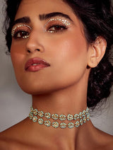 Blue Stone Kundan Choker Necklace