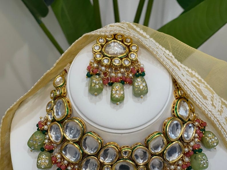 Gold-Plated Customizable kundan bridal set
