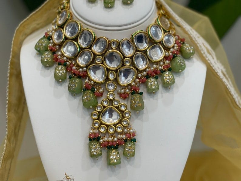 Gold-Plated Customizable kundan bridal set