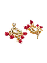 Gold Tone Kundan Necklace & Earrings