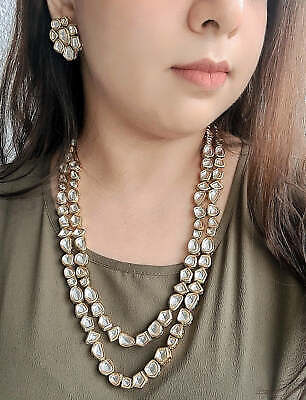 Gold Plated Jadau Kundan Long Necklace Set