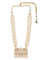 Gold Plated Jadau Kundan Long Necklace Set