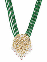 Gold Plated Jadau Kundan Long Necklace Set