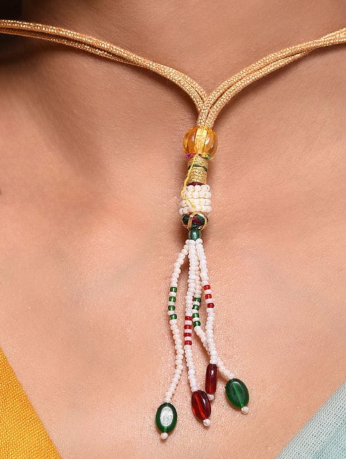 Gold Plated Jadau Kundan Long Necklace Set