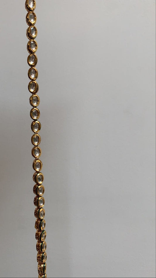 Gold Plated Jadau Kundan Necklace Set