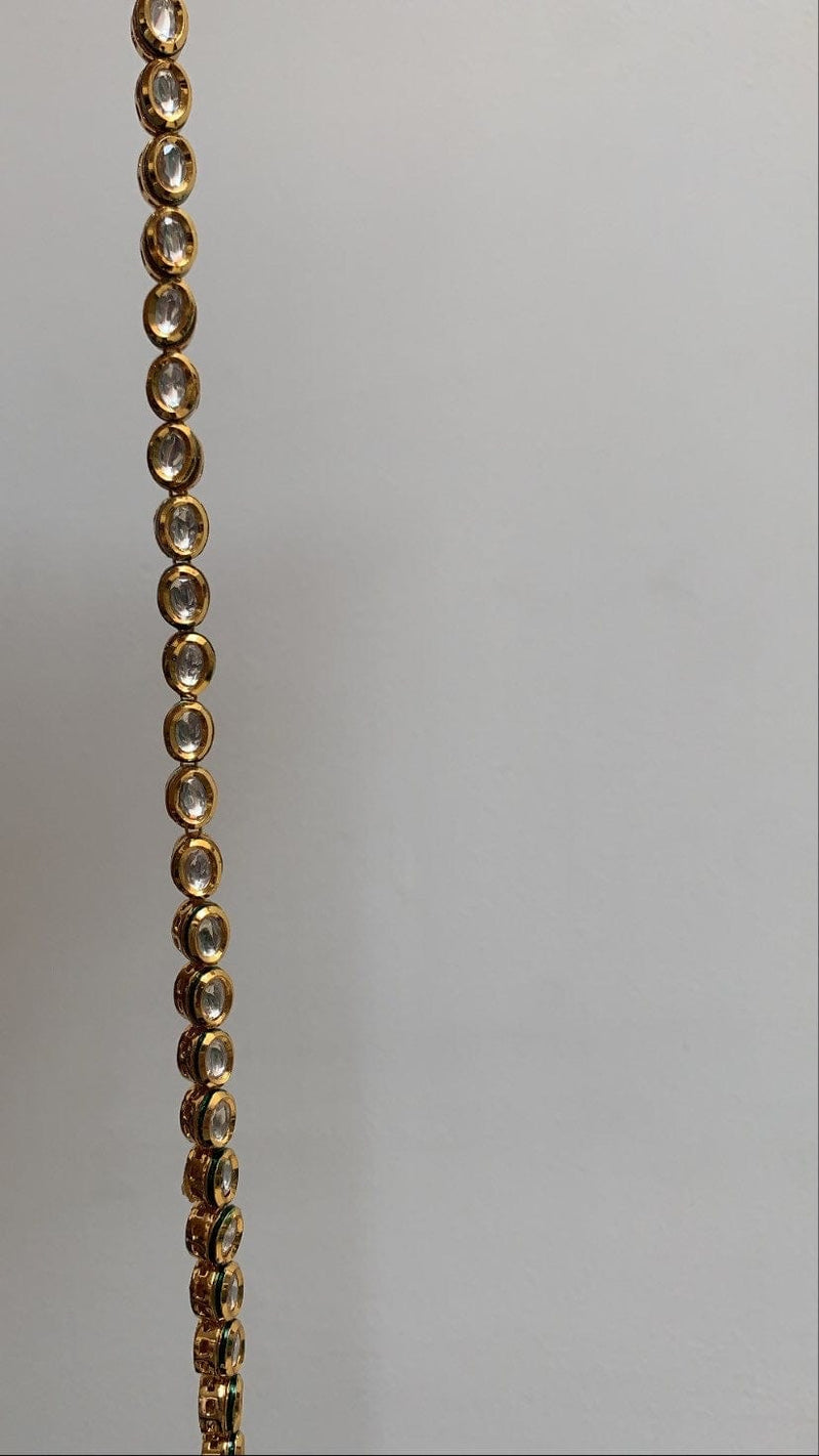Gold Plated Jadau Kundan Necklace Set