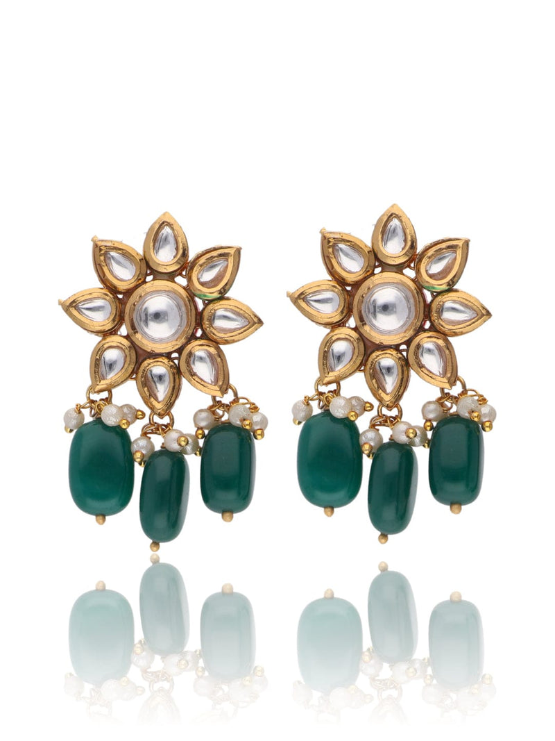 Gold Plated Jadau Kundan Necklace Set