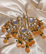 Gold Plated Jadau Kundan Necklace Set