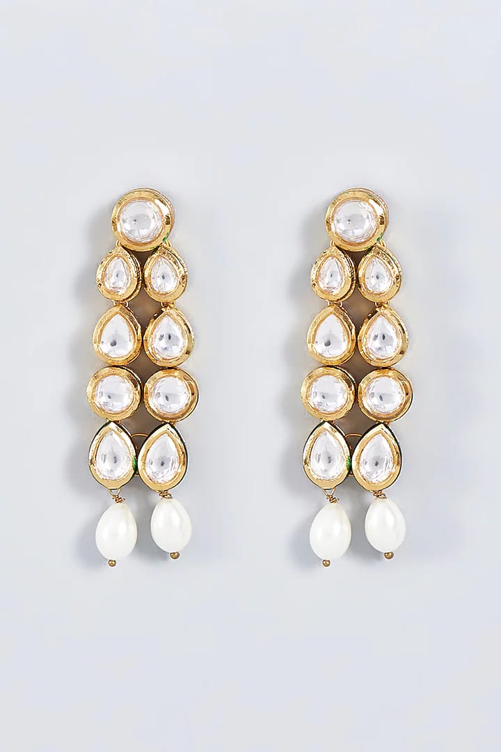Gold Plated Kundan Necklace Set