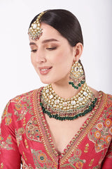 Gold Plated Kundan Choker Necklace Set